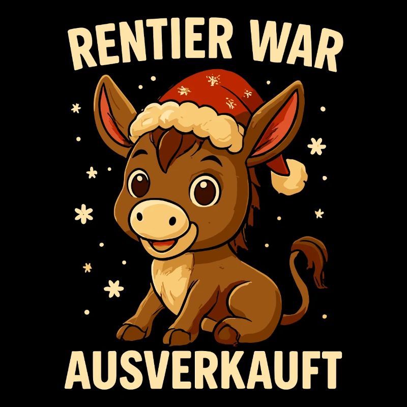 Reindeer a affiché complet Donkey Christmas