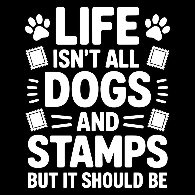 Stamps Saying Dog Wit Stamps Gift