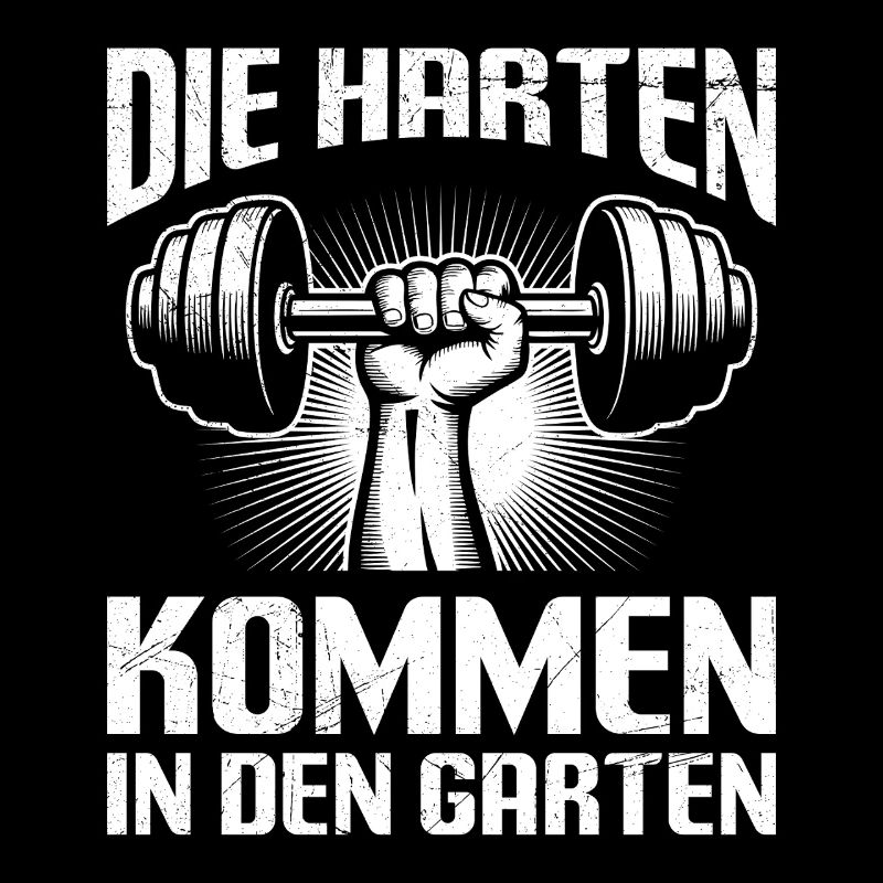 Gewichtheber DIE HARTEN KOMMEN IN DEN GARTEN