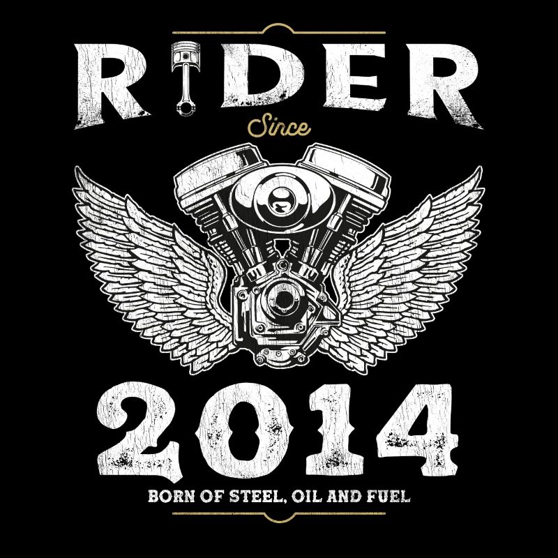 Rider Since 2014 - Two Wheels, One Destiny