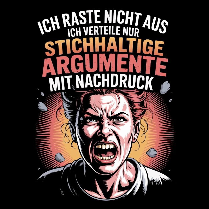 Stichhaltige Argumente Comic Frau
