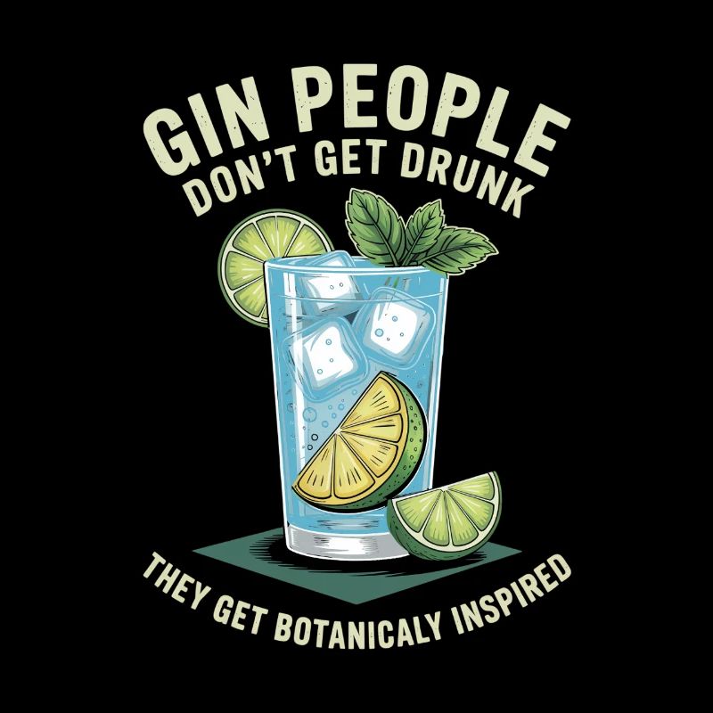 Gin People Dont Get Drunk Botanicaly Inspired