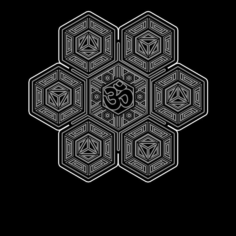 Om Mandala Pattern Aum Symbole Yoga Méditation Goa