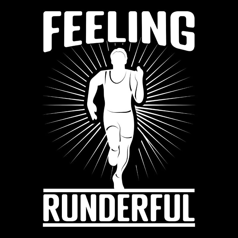 Marathon Runner Feeling Runderful Running