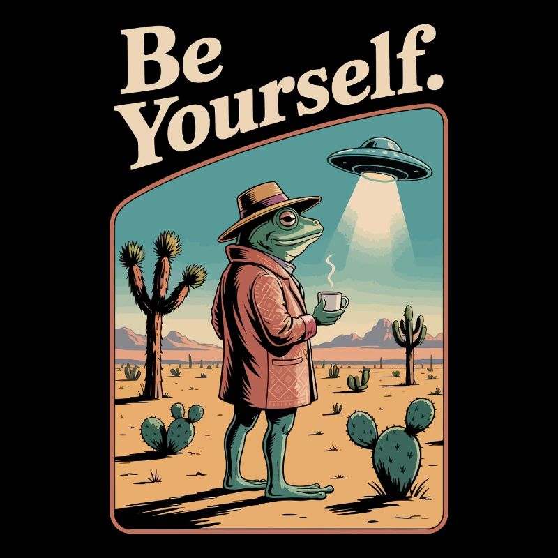 Sei du selbst, cooler Kröte.