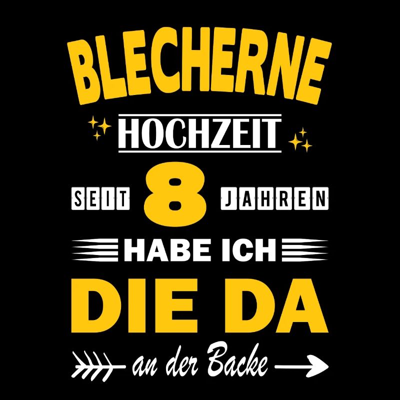 Blechhochzeit 8 Hochzeitstag Jahrestag Ehemann