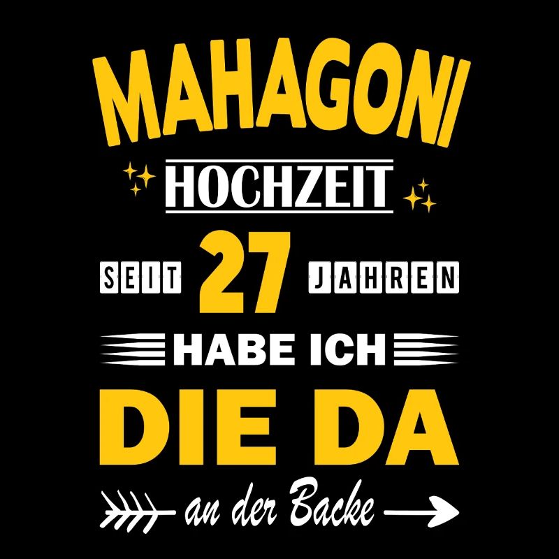 Mahogany Wedding 27th Wedding Anniversary Husband