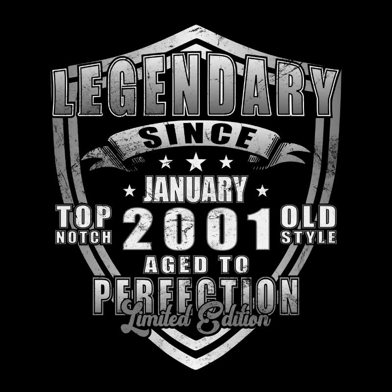 Legendary Since January 2001 Shield