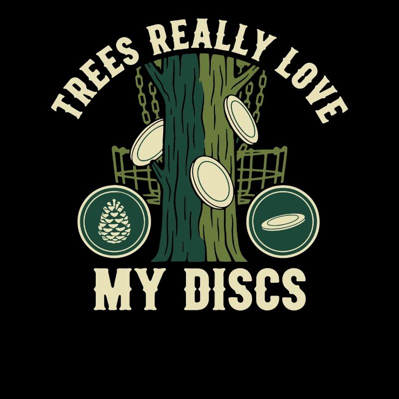 Les arbres adorent vraiment mes disques Disc golf drôle
