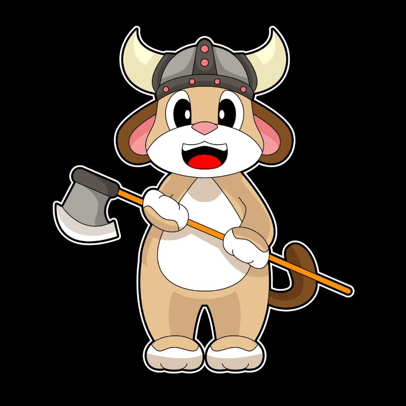 Hache Viking de chien