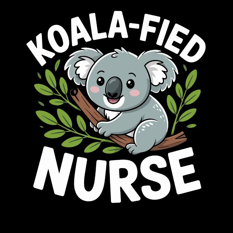 Koala nurse in the tree