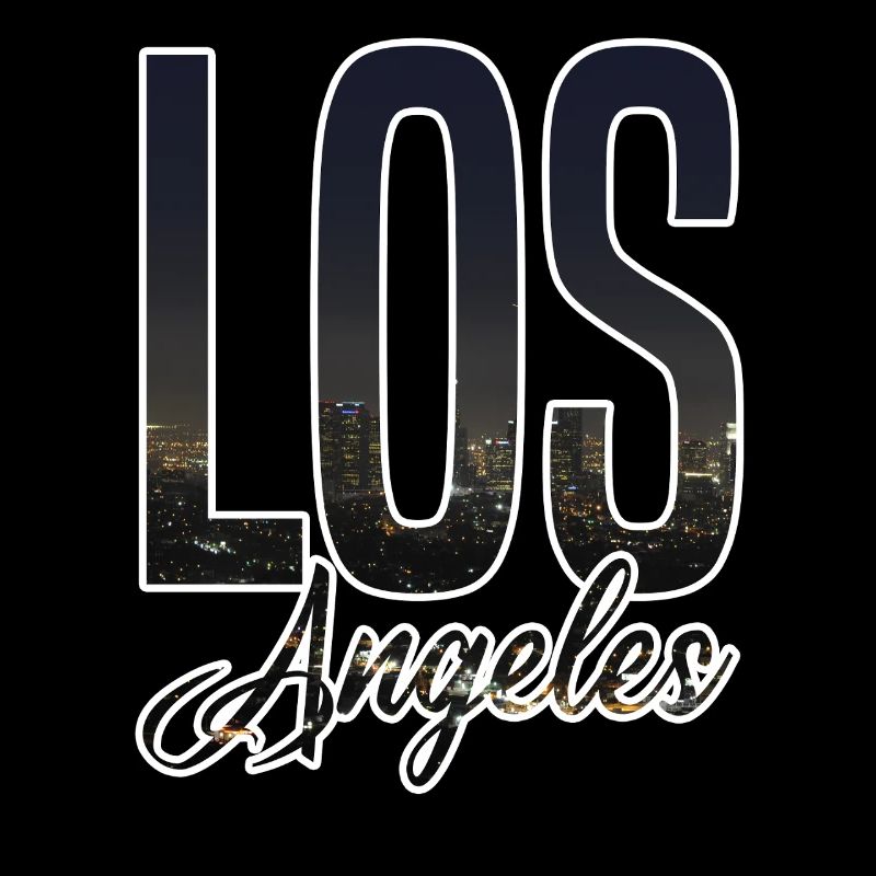 Lettrage de la Skyline de Los Angeles
