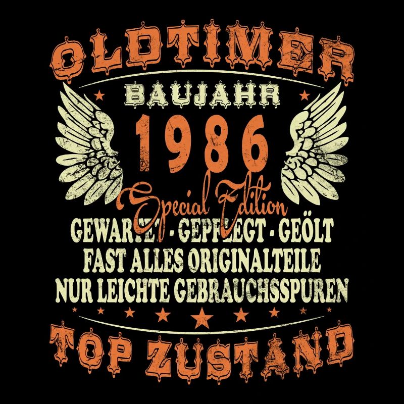1986 Geboren Geburtstag Oldtimer