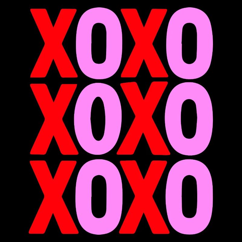 XOXO Love Typographie Design minimaliste
