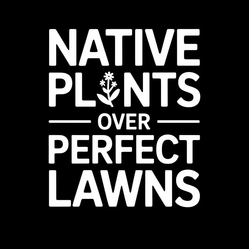 Plantes indigènes sur pelouses parfaites