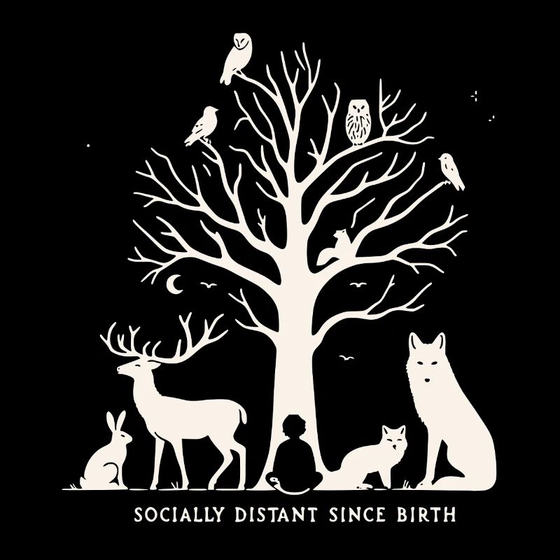Socially Distant Since Birth Introvert Nature