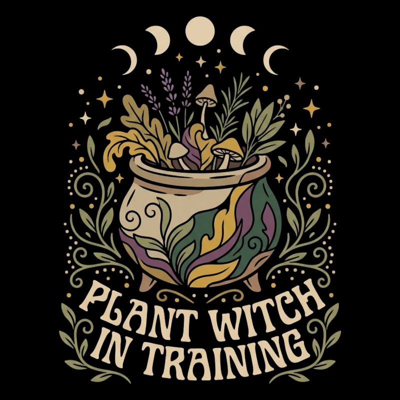Plant Witch In Training Witch Herbal Moon