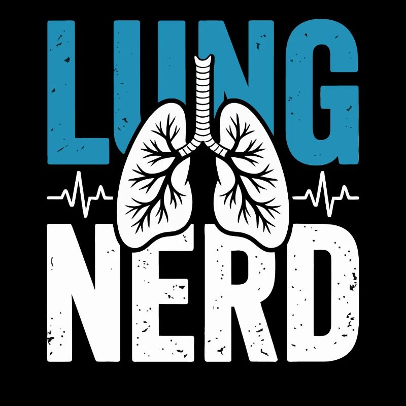Graphisme de nerds pulmonaires