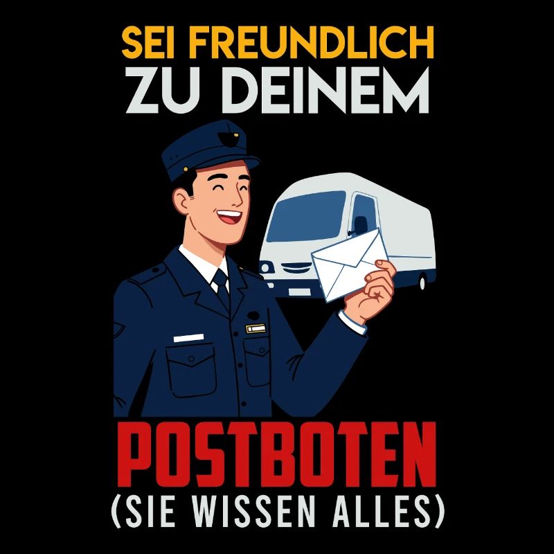 Postboten SEI FREUNDLICH ZU DEINEM POSTBOTEN ISEI