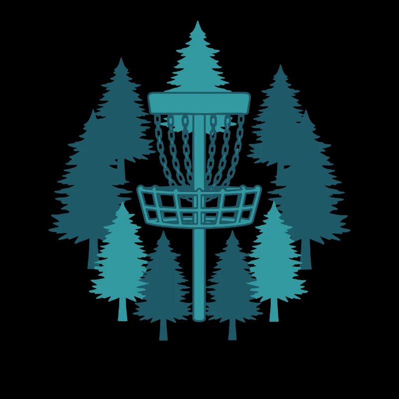 Panier de disc golf dans la forêt Frisbee Golf volant