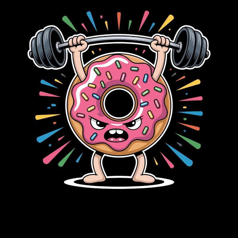Donut strength training with sprinkles