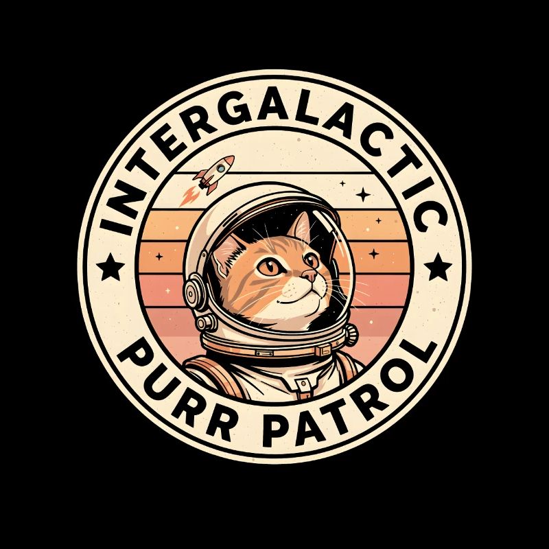 Patrouille Intergalactique du Ronronnement | Space Cat