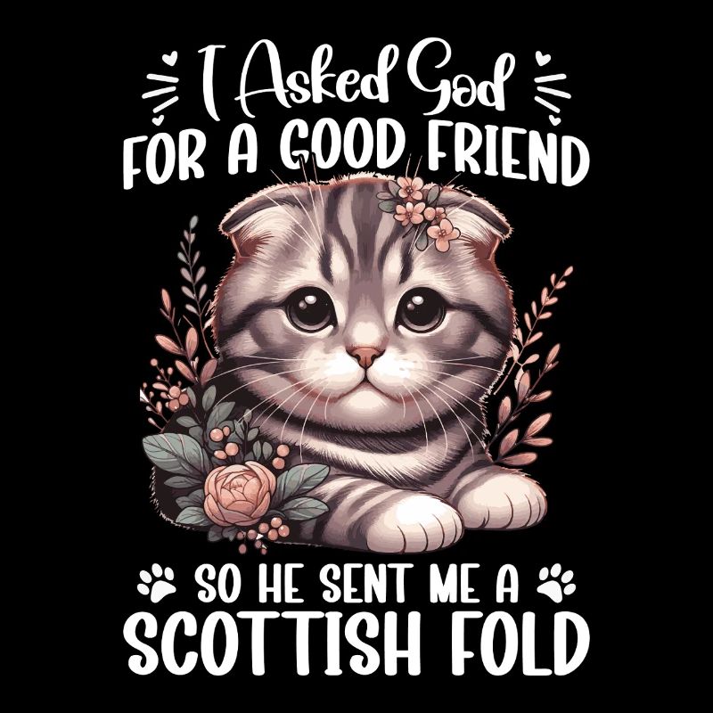  Scottish Fold Lover Kitten Plush Cat Mom Scottish