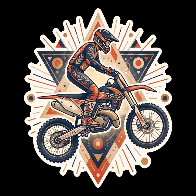 Motocross biker motorcycle cross trial enduro freestyle
