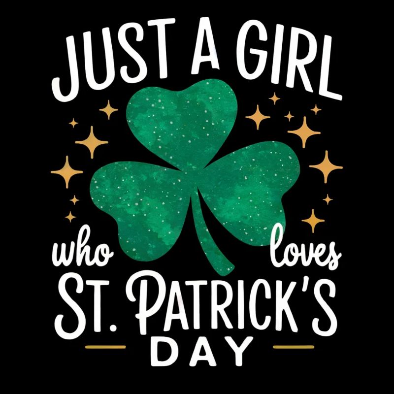 Nur ein Mädchen liebt St. Patrick's Day