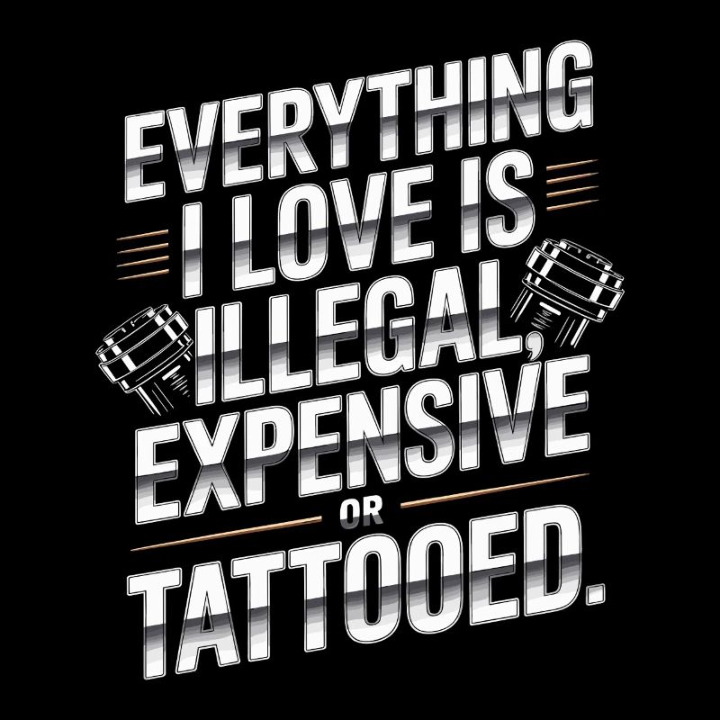 Tout ce que j’aime, c’est tatoué de Tätowiert tatoué