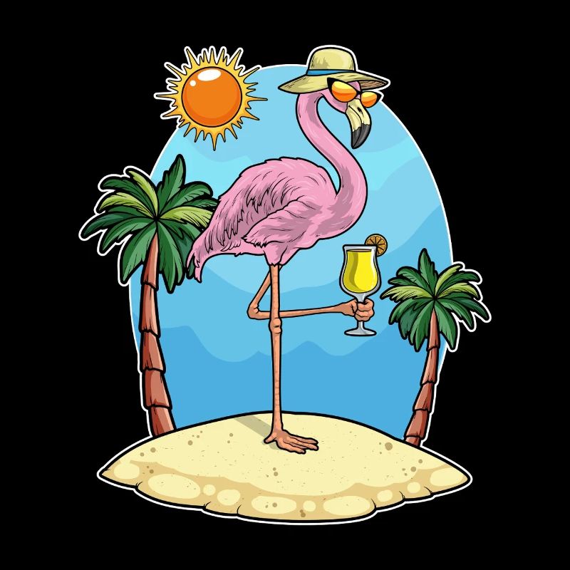 Flamingo Beach Sunglasses Summer