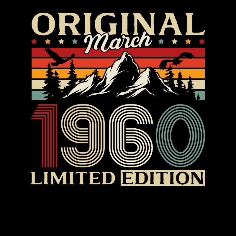 66e anniversaire cadeau de mari millésime mars 1960
