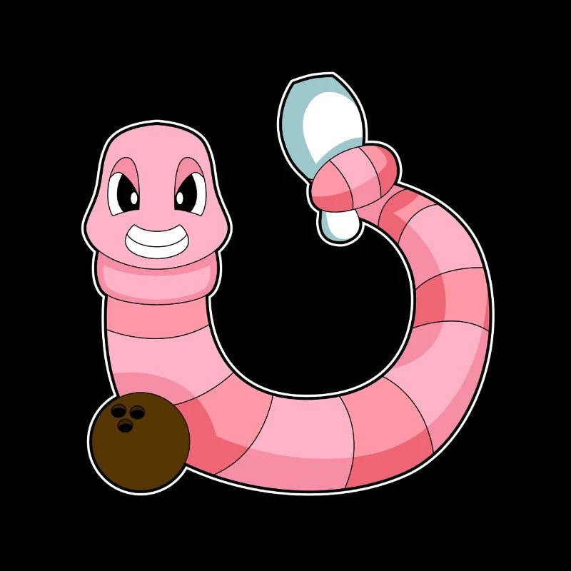 Worm Bowling Bowling Ball Pin