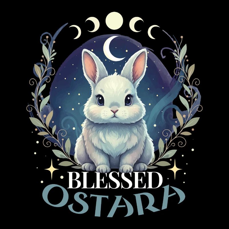 Frohes Ostara-Kaninchen
