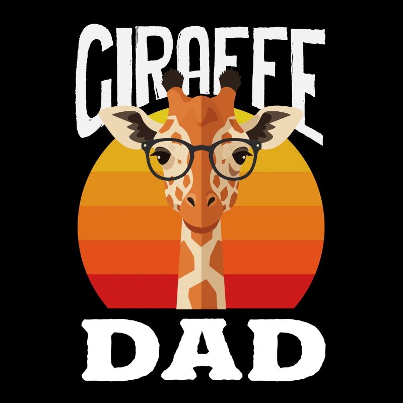 Cool Giraffe Dad Glasses Retro