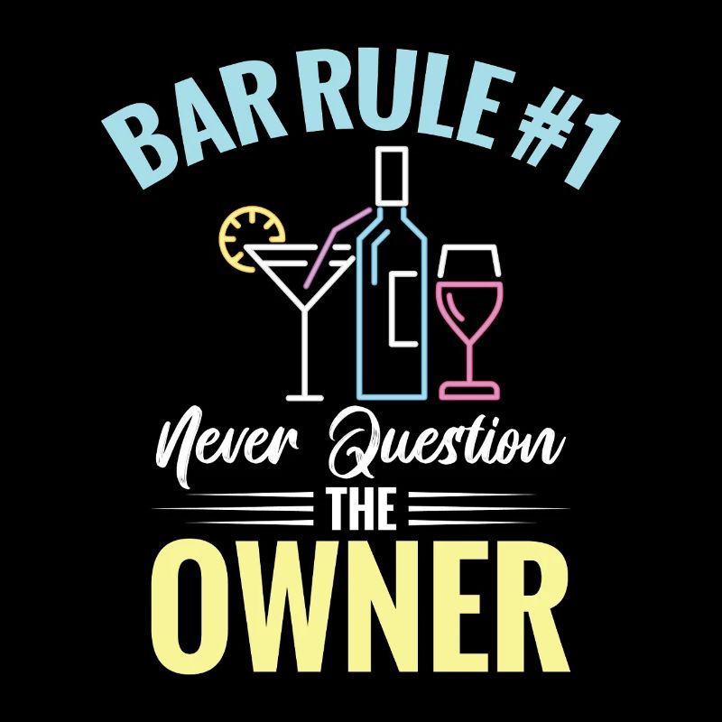 Barman Serveuse Propriétaire de bar Cocktail Lover Pub