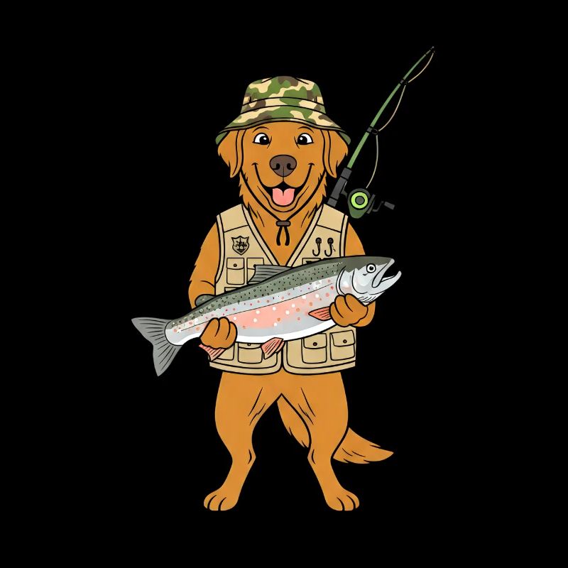 Conception extérieure du chien pêcheur de chasse