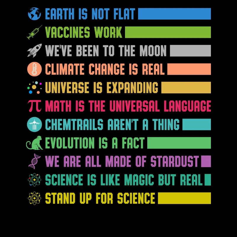 Bunte Wissenschafts Statements