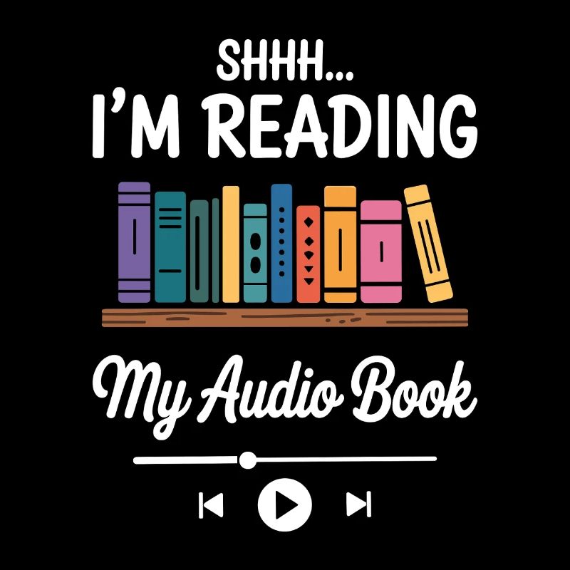 Ruhe Lese Mein Hörbuch Spruch Buchliebhaber