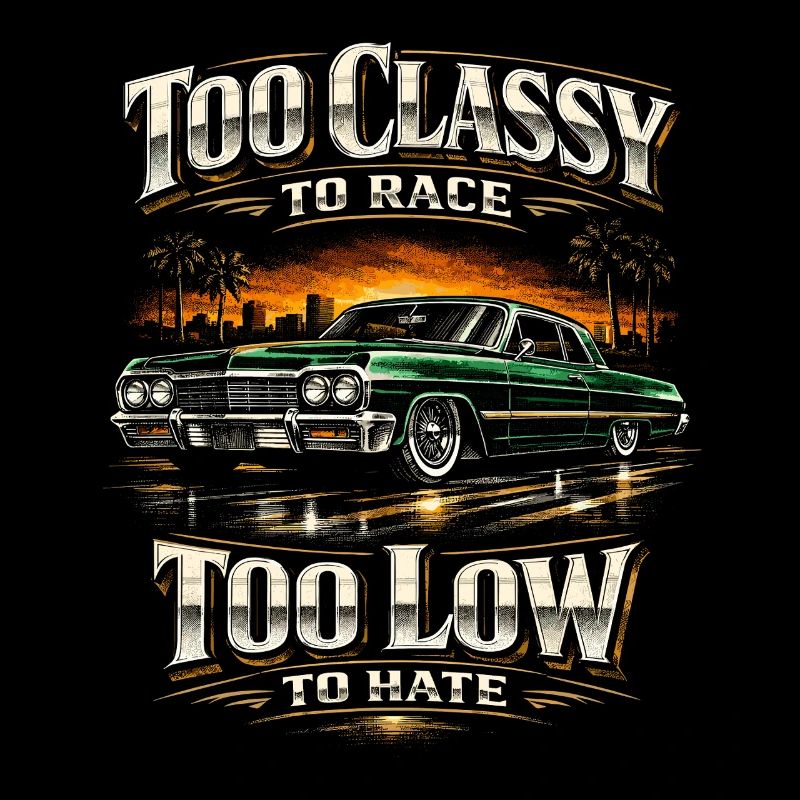 Lowrider Auto To Classy To Race Too Low To Hate