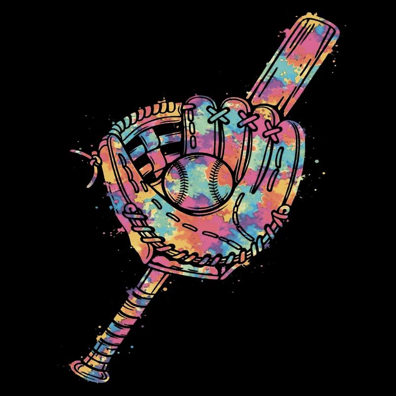 Ball and Bat Glove Multicolor