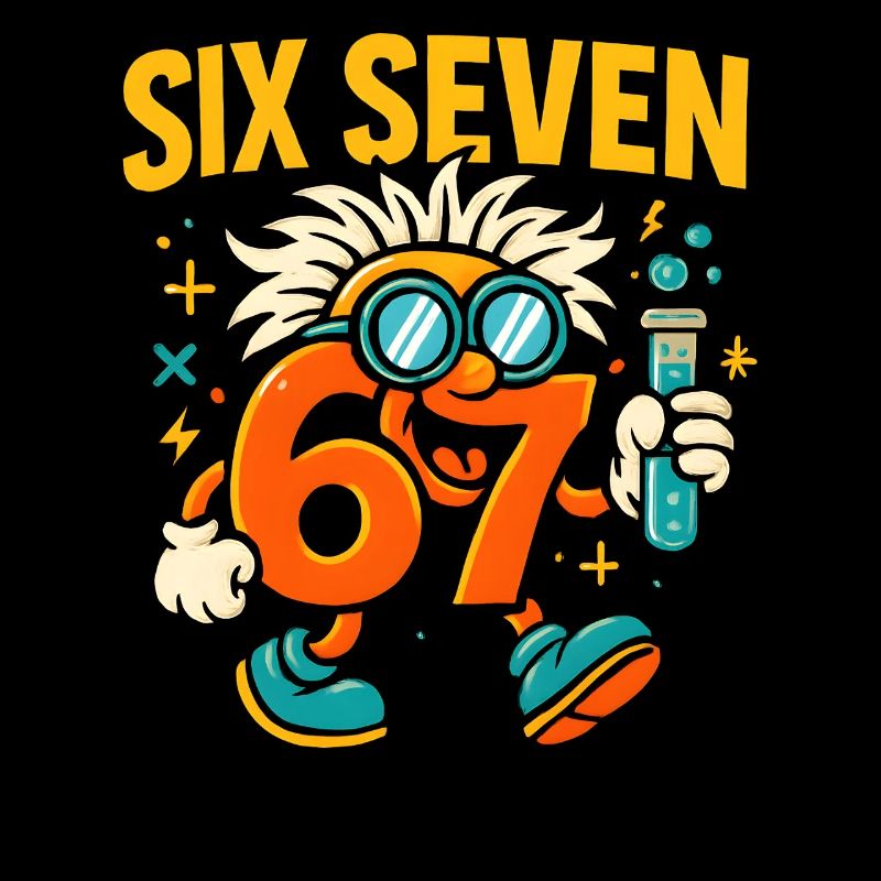 Six Seven 67 Wissenschaft Humor Nerd Geschenkidee