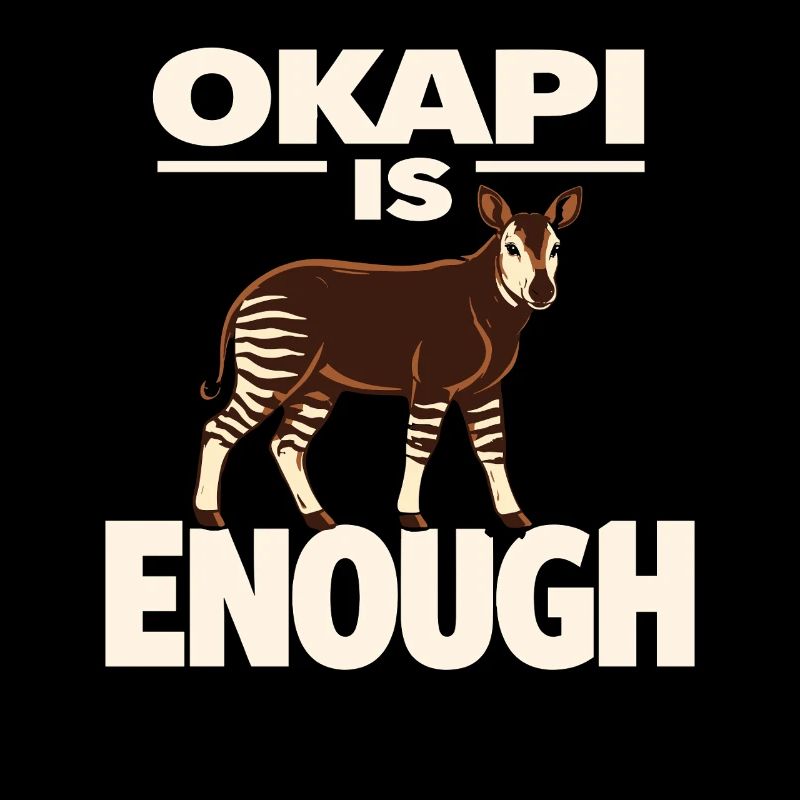 Okapi-liebhaber Okapi-tier Seltene Tierweltliebe
