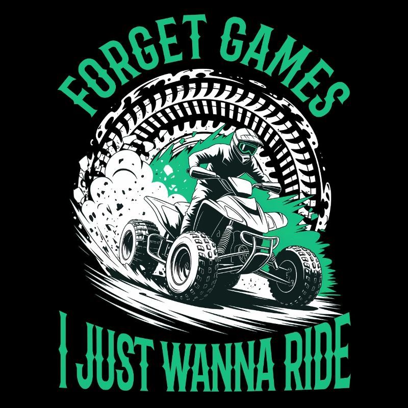 Quad ATV Boy Men Four Wheeler
