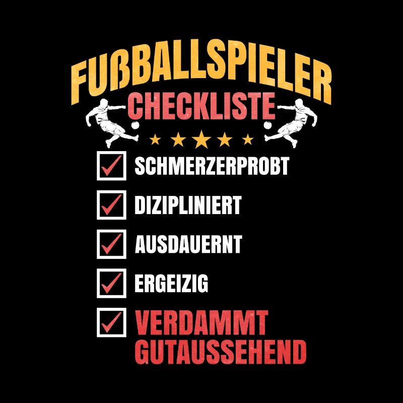 Fussballer Checkliste Training