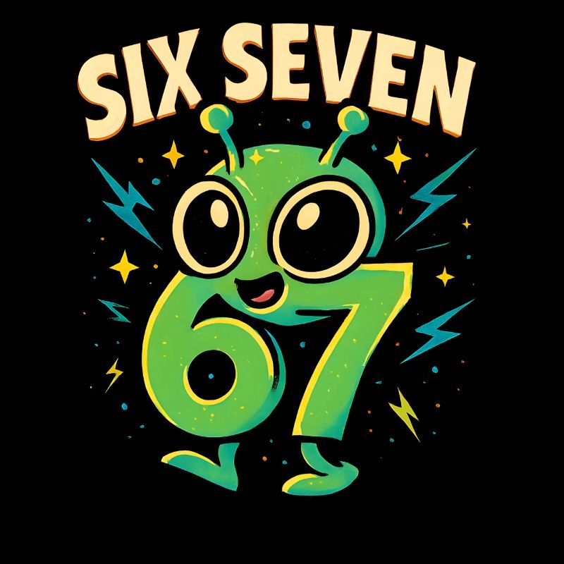 Six Seven 67 Italian Brainrot Alien Humor Funny