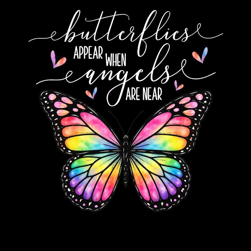 Inspiring butterfly fan graphic