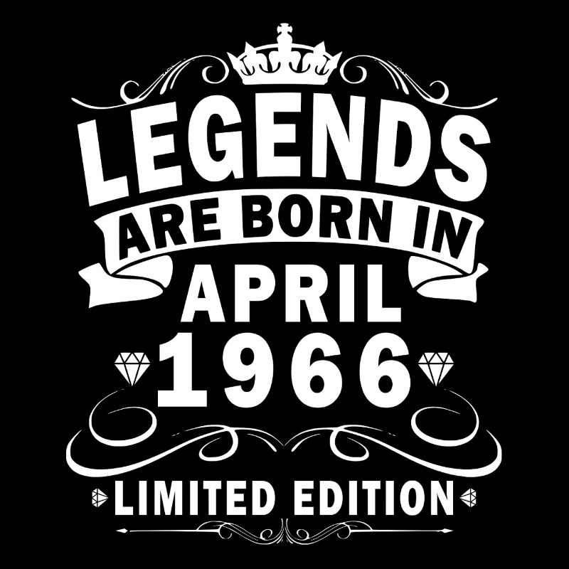 60th Birthday April 1966 Vintage Gift