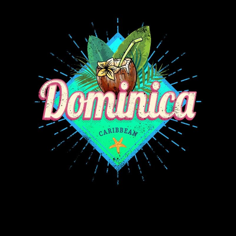 Souvenir de vacances de vacances dans les Caraïbes à la Dominique