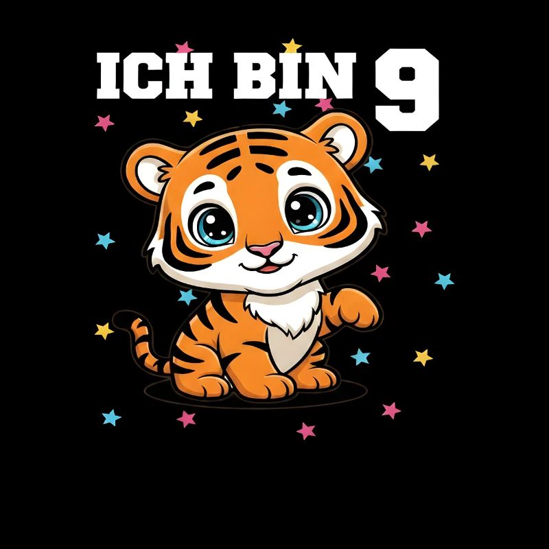 Ich bin 9 - Süßes Tiger zum 9. Geburtstag